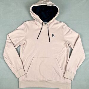 Nike‎ Lab Essentials Hoodie Mens M Silt Red Pink Black Stretch Zip Pockets Rare